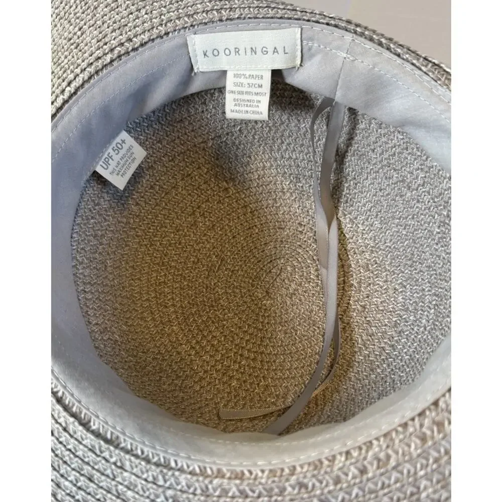 KOORINGAL Dahlia Coastal Wide Brim HAT UPF 50+ Adjustable 57cm